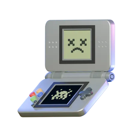 Retro Handheld Flip  3D Icon