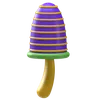 Retro Hippie Mushroom