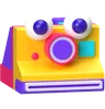 Retro Instant Camera With Eye