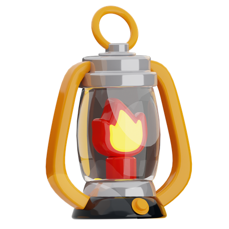 Retro Lantern  3D Icon