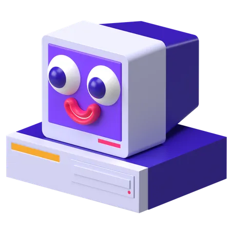 Retro mit Augen  3D Icon