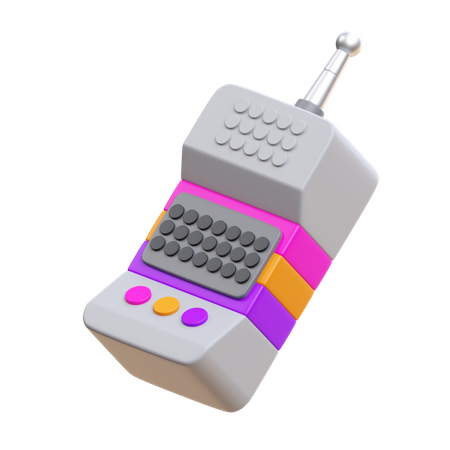 Retro Mobile Phone  3D Icon