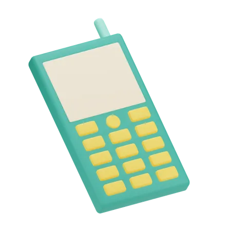 Retro Mobile Phone  3D Icon