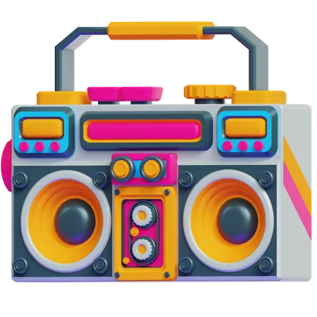 Retro-Musikplayer  3D Icon