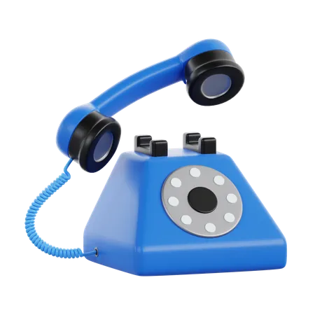 Retro Phone  3D Icon