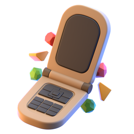 Retro Phone  3D Icon