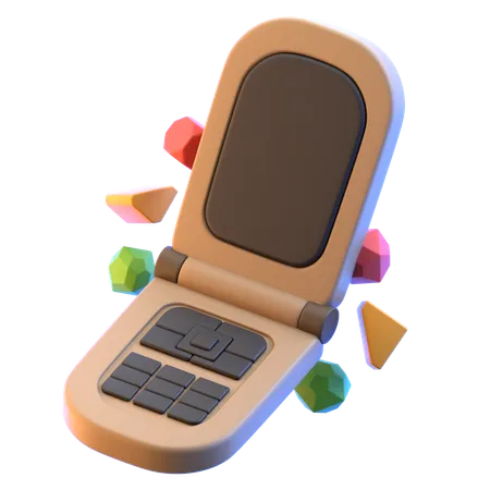 Retro Phone  3D Icon