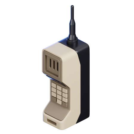 Retro Phone  3D Icon