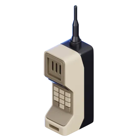 Retro Phone  3D Icon