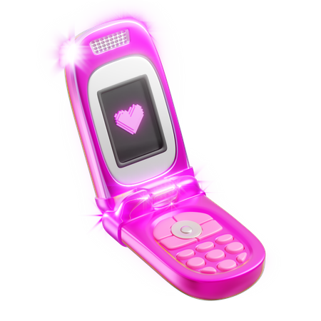Retro Phone  3D Icon