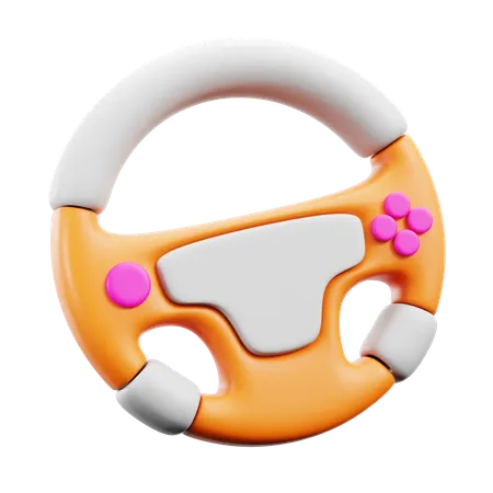 Retro racing game  3D Icon