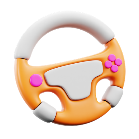 Retro racing game  3D Icon