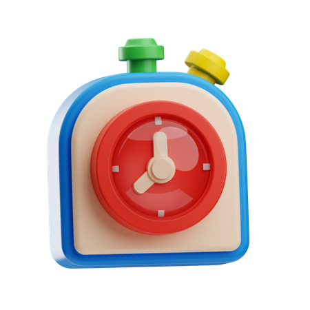 Retro Stopwatch  3D Icon