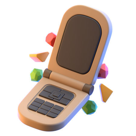 Telefone retrô  3D Icon