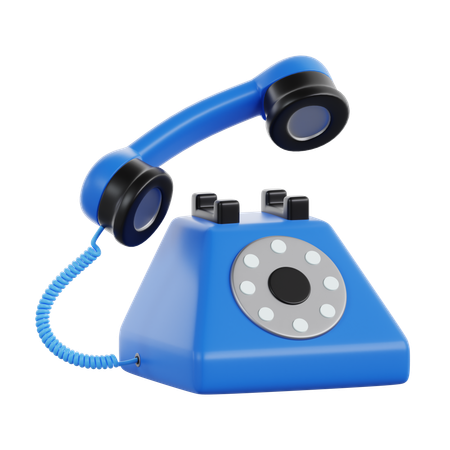 Telefone retrô  3D Icon
