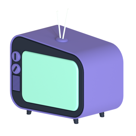 Televisão retrô  3D Illustration