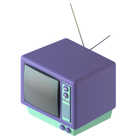 Televisão retrô  3D Illustration