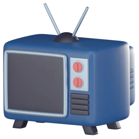 Retro TV Iconic Symbol Of Nostalgia And Classic Entertainment Perfect For Vintage Design Projects And Media Concepts 3 D Render Illustration 3D Icon