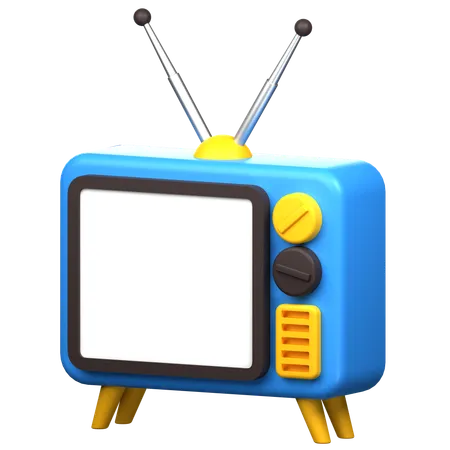 Retro Tv 3 D Icon 3D Icon