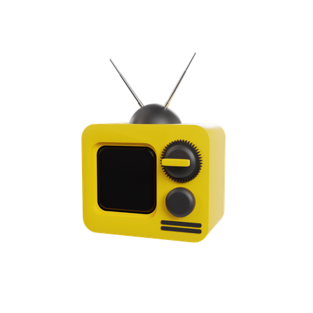 Retro Tv  3D Icon