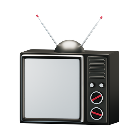 レトロなテレビ  3D Icon