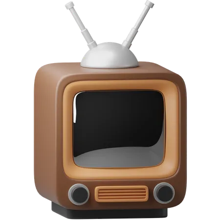 Televisión retro  3D Icon