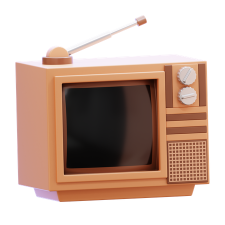 Retro Tv  3D Icon