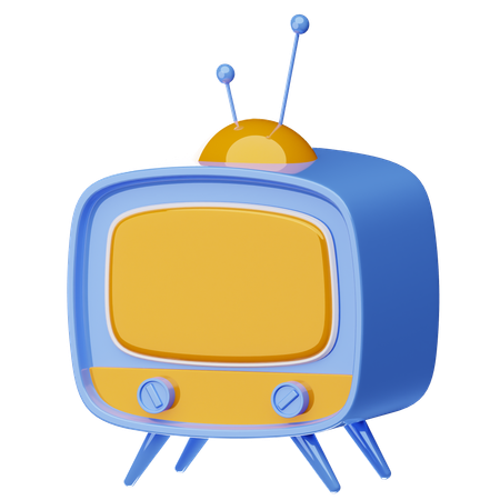 Retro Tv  3D Icon