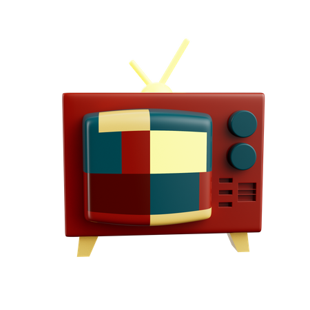 Retro Tv  3D Icon