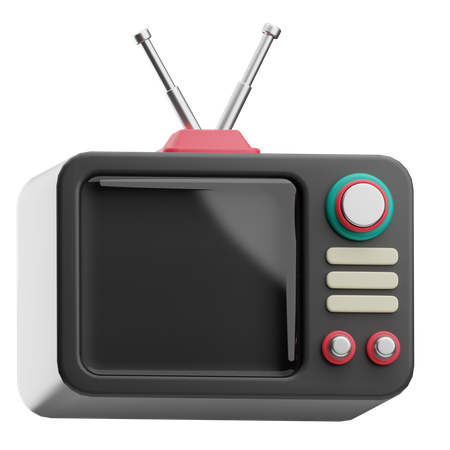 Retro Tv  3D Icon