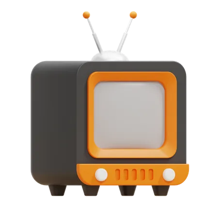 Retro Tv  3D Icon