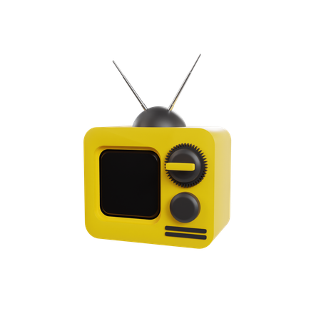 Retro Tv  3D Icon