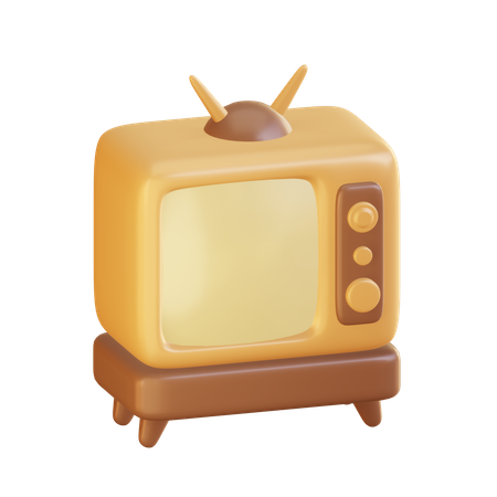 Retro Tv  3D Icon