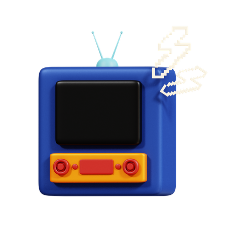 Retro Tv  3D Icon