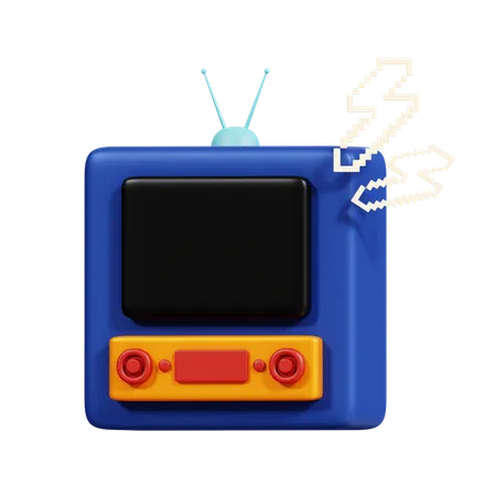 Retro Tv  3D Icon