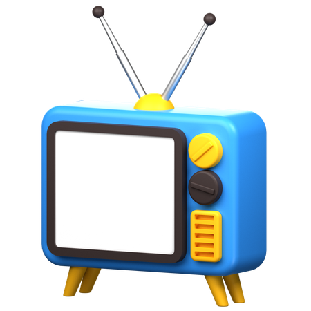 Retro Tv  3D Icon