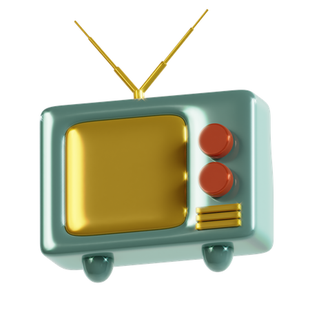 Retro Tv  3D Icon