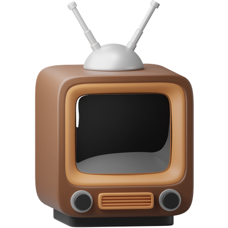 Retro Tv  3D Icon