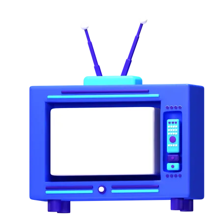 Retro Tv  3D Icon