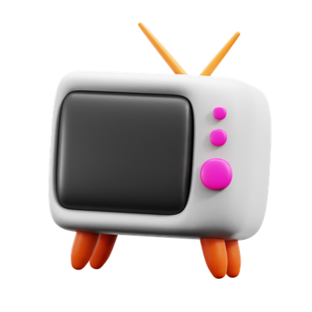 Retro Tv  3D Icon