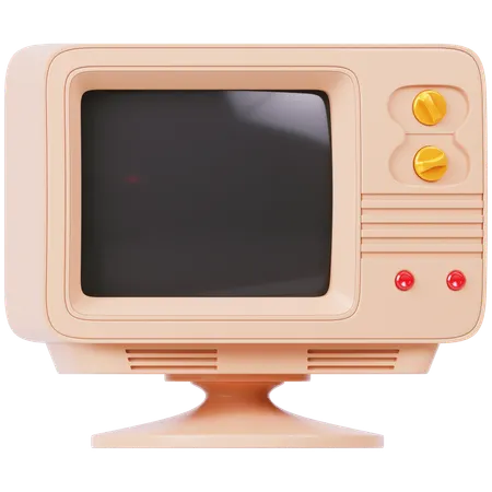 Retro TV  3D Icon