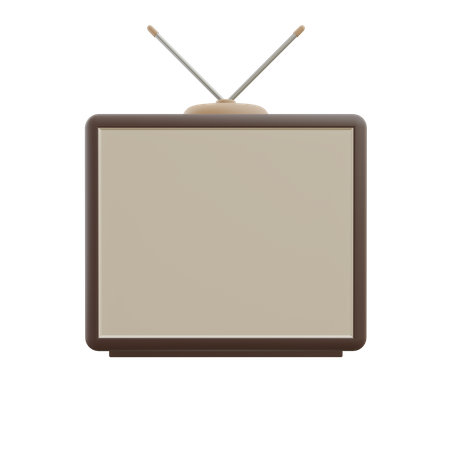 Retro Tv  3D Icon