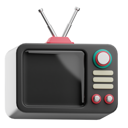 Retro Tv  3D Icon