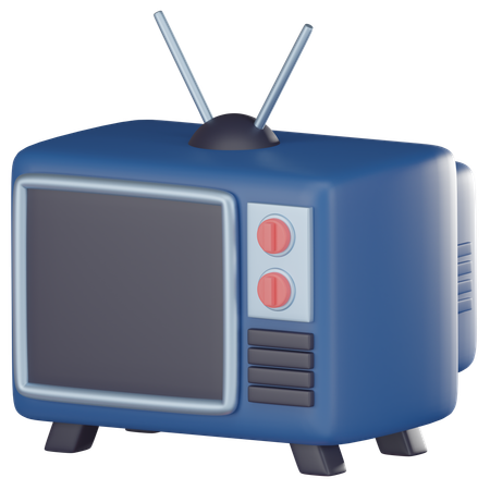 Retro Tv  3D Icon