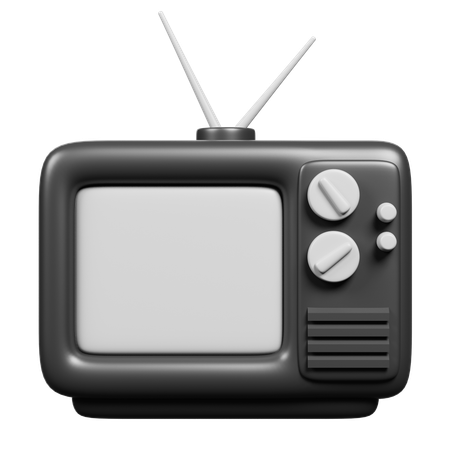 Retro tv  3D Icon