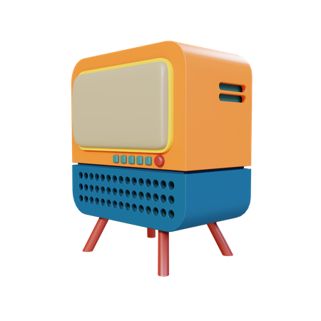 Retro Tv  3D Illustration