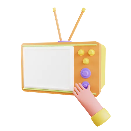 Retro Tv  3D Illustration
