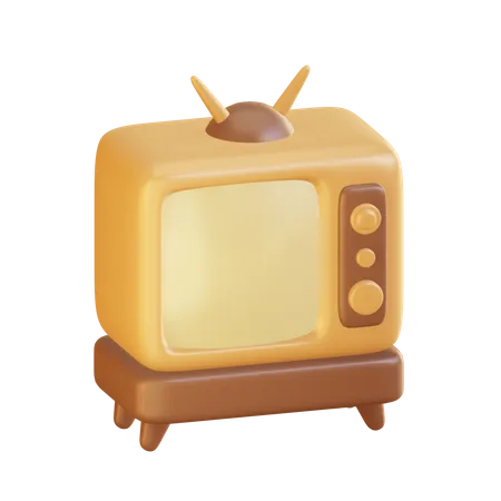 Retro Tv 3D Icon