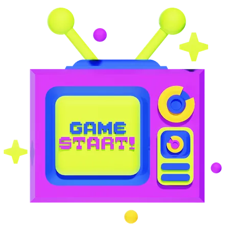 RETRO TV MONITOR  3D Icon