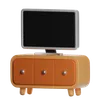 Retro Tv Stand With Flat Screen Monitor